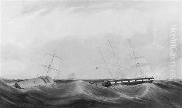 Vessels In Rough Seas - view 1