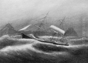 Ship Laying-to Off Cape Horn