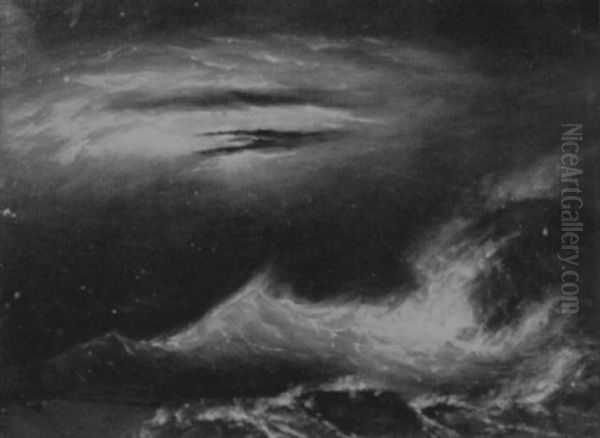 View Of Persian Head By Moonlight During A Storm - view 1