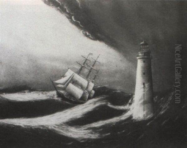Clipper Ship Off Minot's Light - view 1