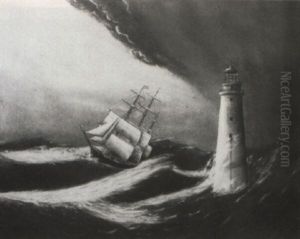 Clipper Ship Off Minot's Light