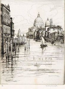 Grand Canal From Accademia by Caroline Helena Armington