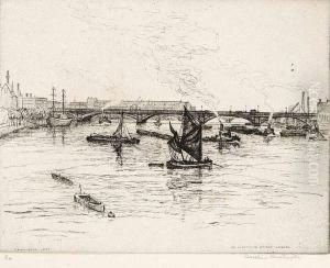 Blackfriars Bridge, London by Caroline Helena Armington