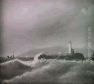 Mount Desert Rock Light; And Persian Head: East Gloucester (a Pair) by Clement Drew