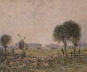 Forarslandskab Med M+lle Og Markblomster by Johann-Georg Dreydorff