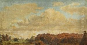A Woodland Scene by Dankvart Dreyer