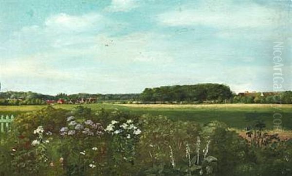 View From A Garden Towards The Surrounding Fields - view 1