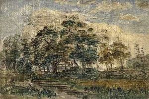 Landskab Med Sletter Og Spredt Hojskov by Dankvart Dreyer
