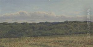 Landskab Med Mark Og Skovbryn by Dankvart Dreyer