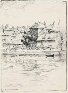 La Lieutenance, Honfleur by Frank Milton Armington