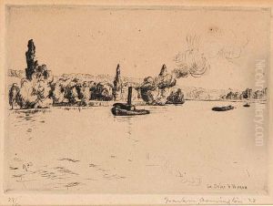 La Seine A Vernon by Frank Milton Armington