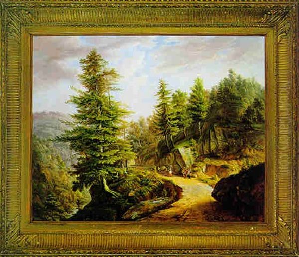 Bewaldete Gebirgslandschaft - view 1