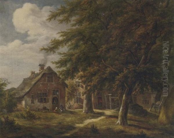 A Wooded Landscape With A View Of The Forge In De Haar, Near Utrecht - view 1