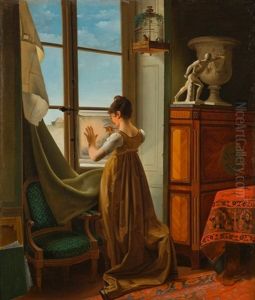 La Jeune Dessinatrice by Louise-Adeone Drolling