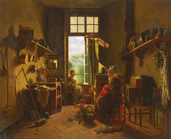 Interior Of A Kitchen by Martin Droelling