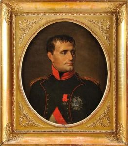 Portrait En Buste De Napoleon 1er En Uniforme Des Chasseurs A Cheval De La Garde Imperiale