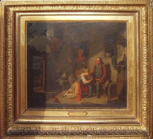 Scene Familiale Dans La Cour De La Ferme - view 1