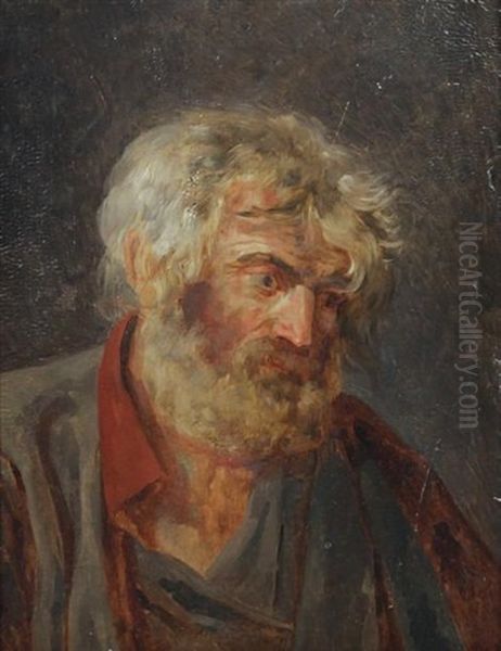 Portrait D'homme Barbu En Buste - view 1