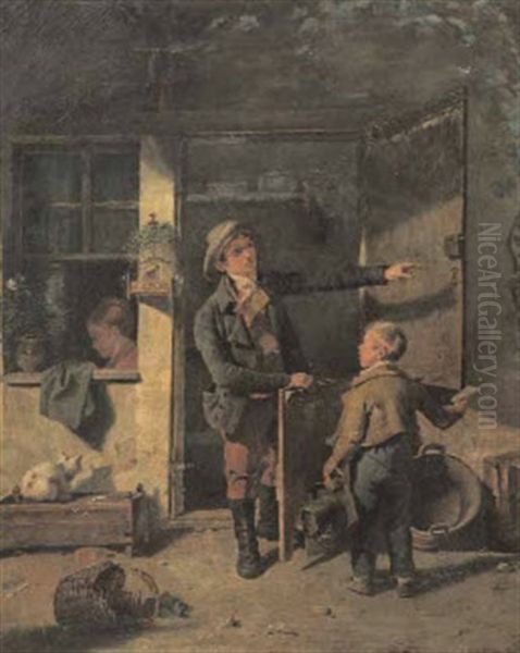 Le Petit Porteur De Missives (sketch) - view 1