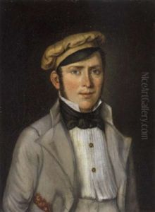 A Portrait Of A Young Man With A Cap by Martin Droelling