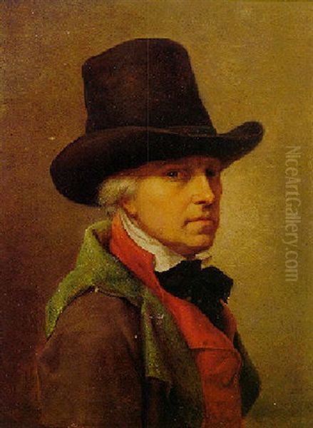 Portrait Of A Man With A Black Hat - view 1