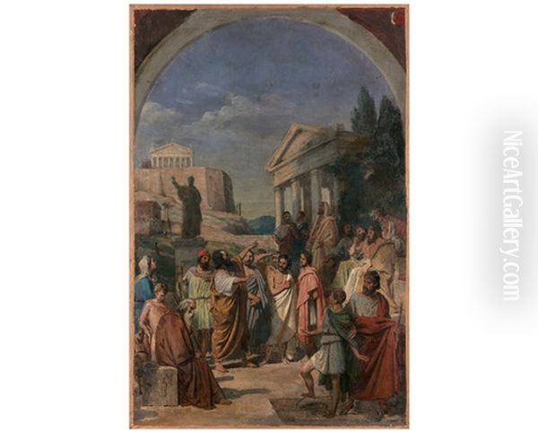 Saint Paul Devant L"areopage Annonce Le Vrai Dieu Et La Resurrection - view 1