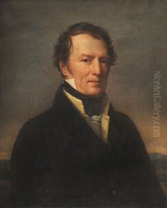 Portrait D'homme Au Veston Jaune