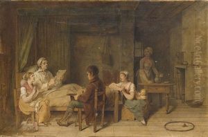 La Lecture by Michel Martin Drolling