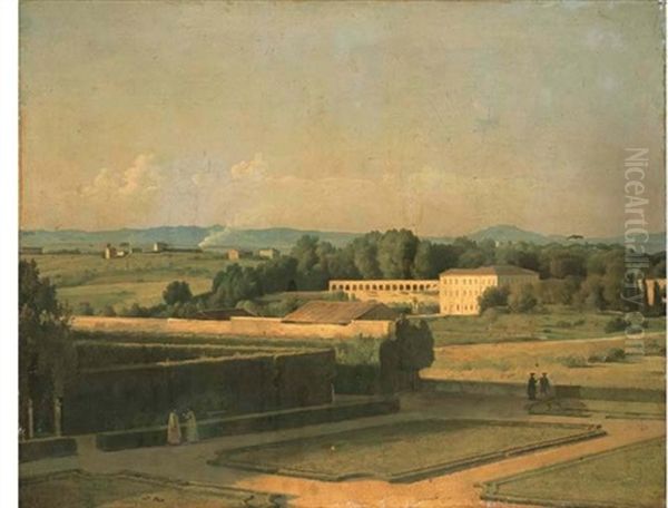 Vue Des Jardins De La Villa Medicis - view 1