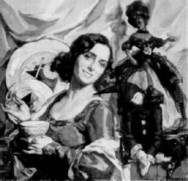Portrait Of Olga Glebova-soudeikina - view 1