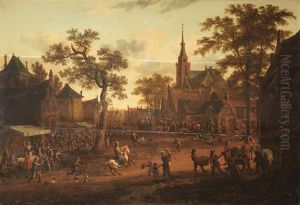 A Village Kermesse by Cornelis Droochsloot
