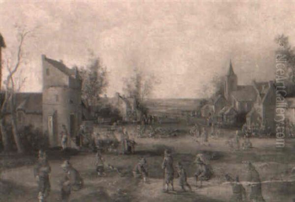 Rue De Village Animee - view 1