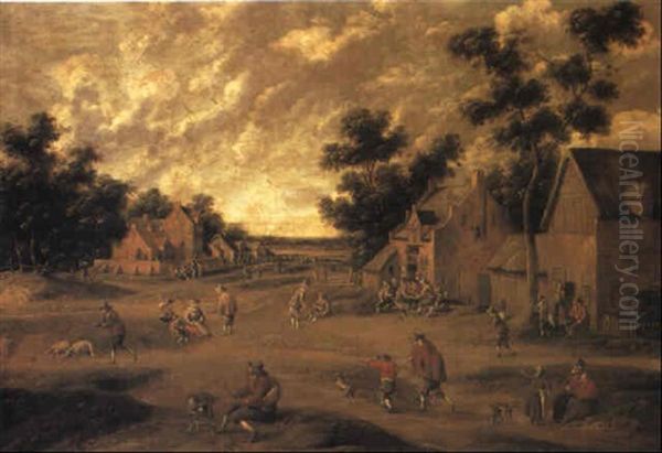 Animated Village Scene - view 1