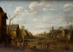 Escena Aldeana by Joost Cornelisz. Droochsloot