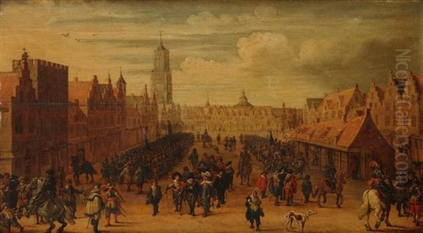 Utrecht, 31 Juillet 1618 : Les Mercenaires De Johan Van Oldenbarneveldt Remettent Leurs Armes A Maurice De Nassau - view 1