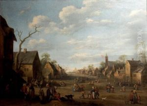 Fete Villageoise by Joost Cornelisz. Droochsloot