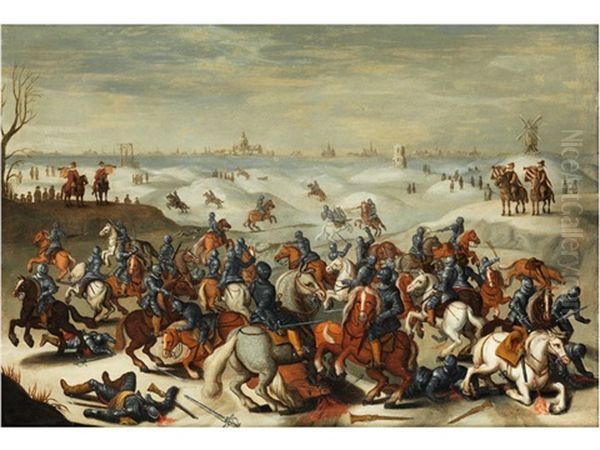 Das Duell Der Beiden Kontrahenten Abraham Van Lekkerbeetje Und Charles De Breautee - view 1