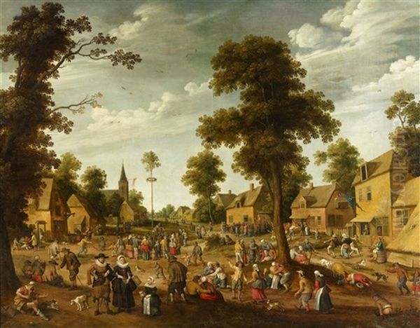 Peasant Festival In A Village Square - view 1
