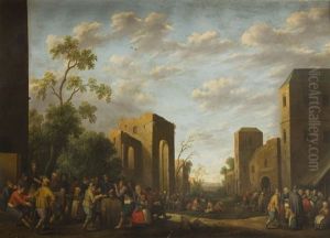 Parable Of The Wedding Banquet by Joost Cornelisz. Droochsloot