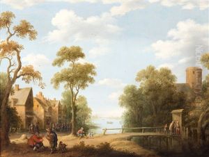 Figuren Bij Een Brug Aan De Dorpsrand Figuren Bij Een Brug Aan De Dorpsrand
