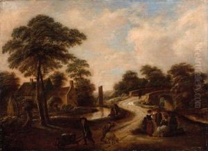 Paysage Avec Une Charrette