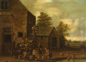 Dorfliches Motiv by Joost Cornelisz. Droochsloot