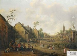 Dorfliches Treiben by Joost Cornelisz. Droochsloot
