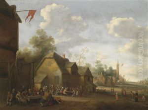 Ein Dorfliches Fest by Joost Cornelisz. Droochsloot