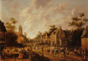 La Fete Au Village by Joost Cornelisz. Droochsloot