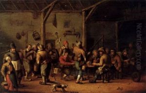 Bauern In Einem Wirtshaus by Joost Cornelisz. Droochsloot