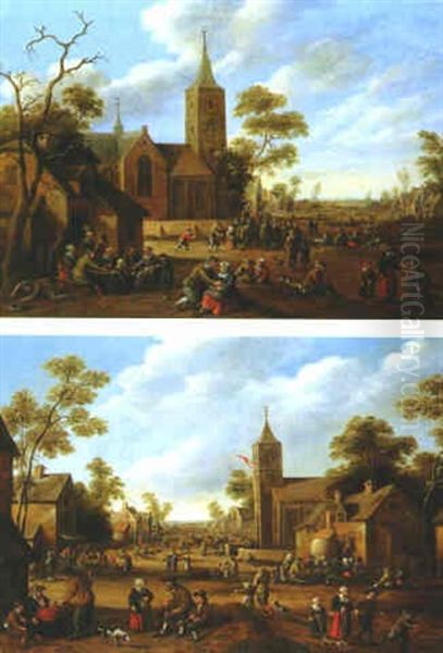 L'animation Villageoise De La Rue Principale D'une Ville Hollandaise - view 1