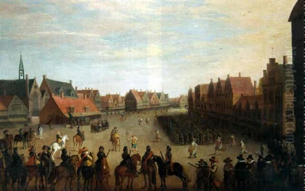 The Disbanding Of The Waardgelders By Prince Maurits On The Meude, Utrecht, 31 July 1618 - view 1