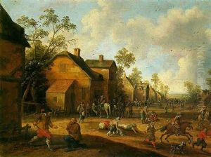 Bandits Raiding A Village by Joost Cornelisz. Droochsloot
