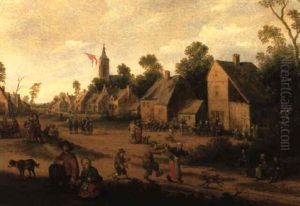 Kirmes In Einem Hollandischen Dorf